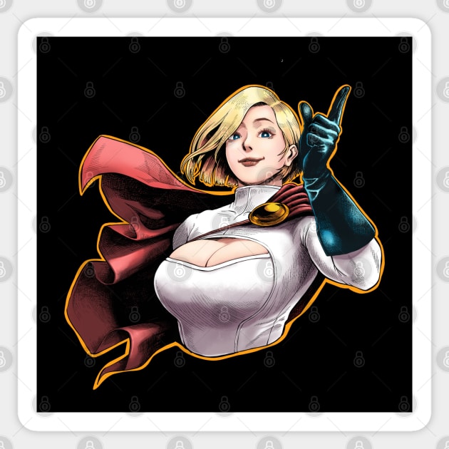 Power Girl Sticker by SizzlingShizz